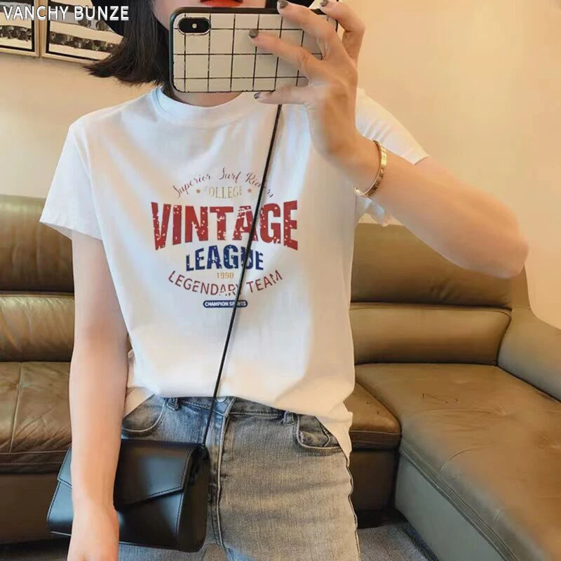 BUNZE欧洲站2025白色新款半高领半袖正肩短袖t恤甜美可爱风格衣服