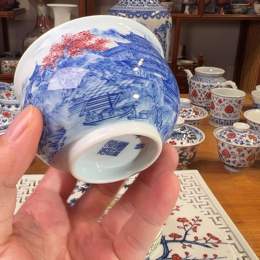 景德镇釉里红瓷器