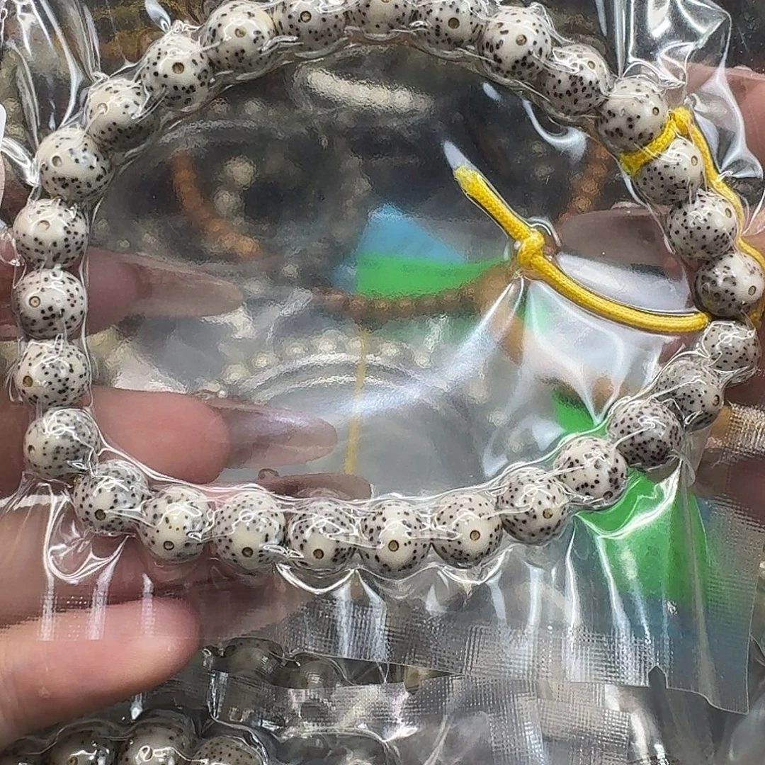 星月菩提手串26练手糯冰石玉手持9 9