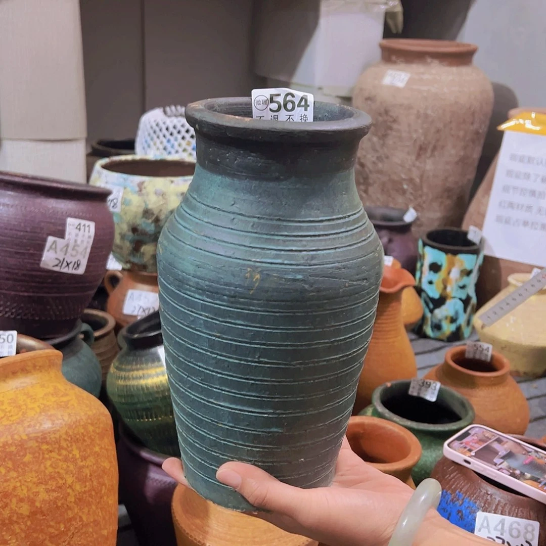 瑕疵绿色瓶有孔564