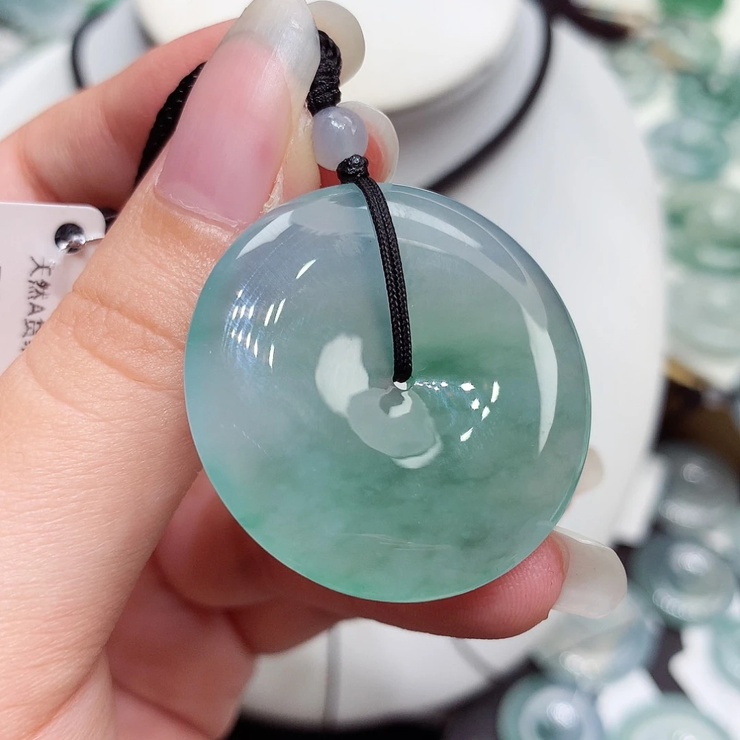 翡翠未镶嵌胸饰翡翠100，33.9/5.6