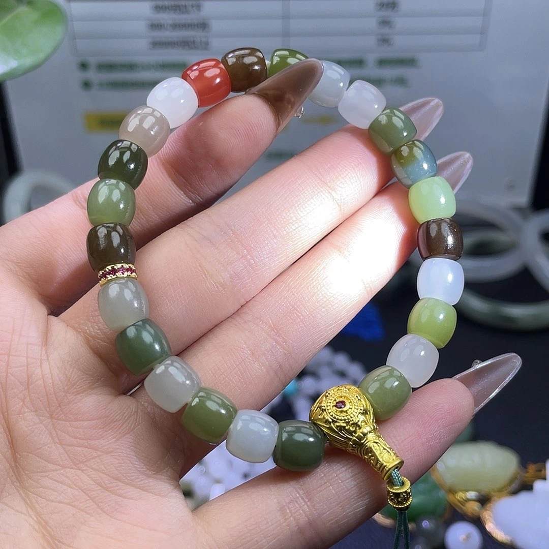 和田玉未镶嵌手链