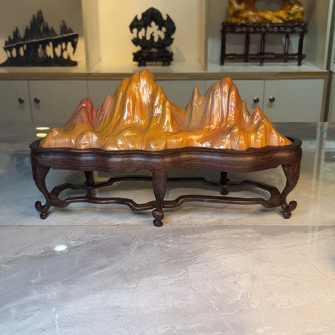 程***子灵璧石手工雕刻奇石摆件