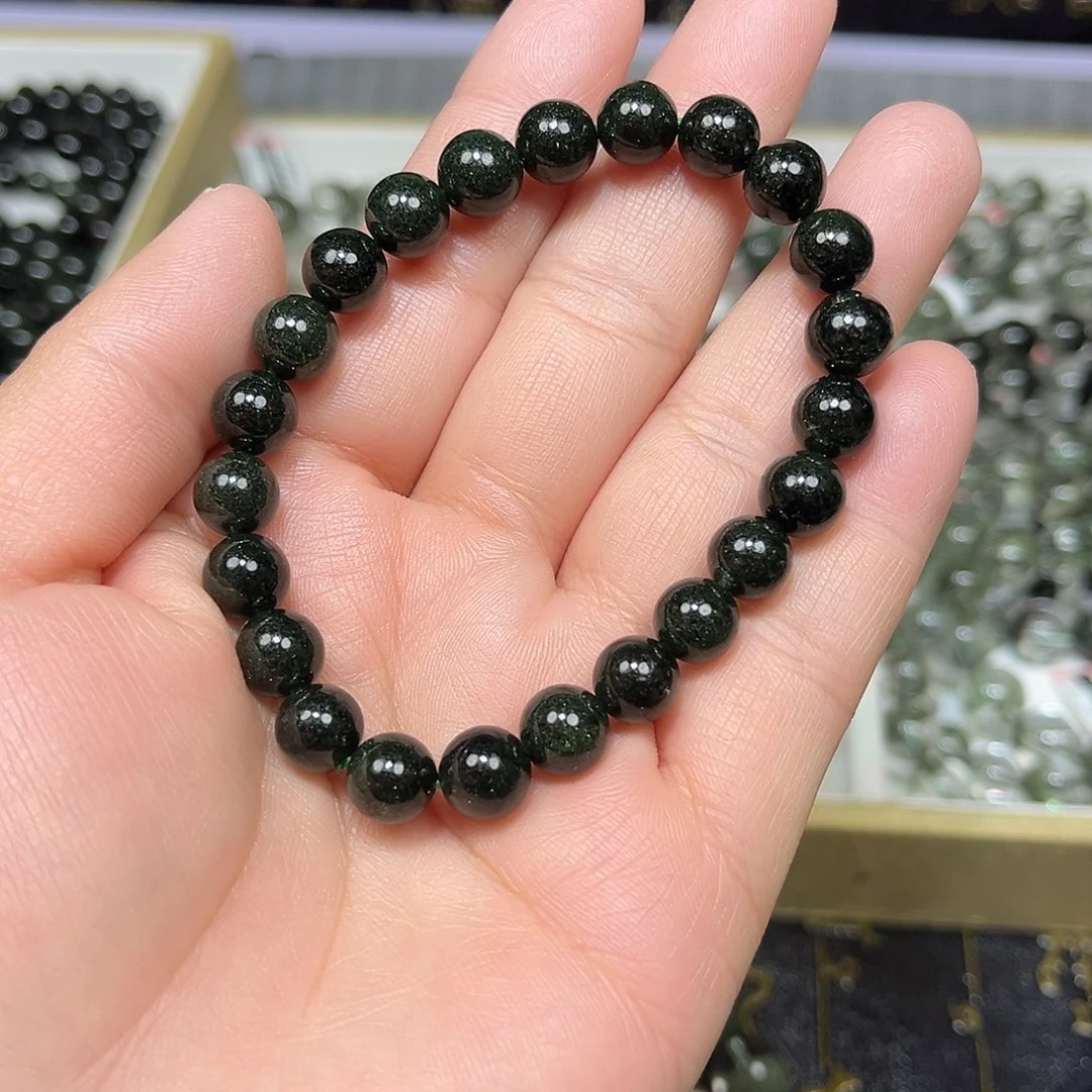 丽***水晶手串未镶嵌绿幽灵手串