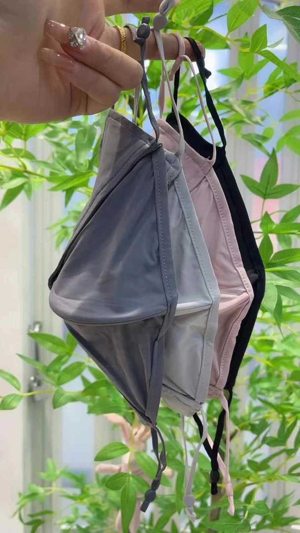 透气防尘见详情成人纯色立体鱼骨防晒口罩防晒防晒口罩可折叠