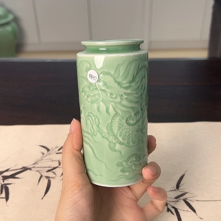 龙泉云间青瓷小米茶器