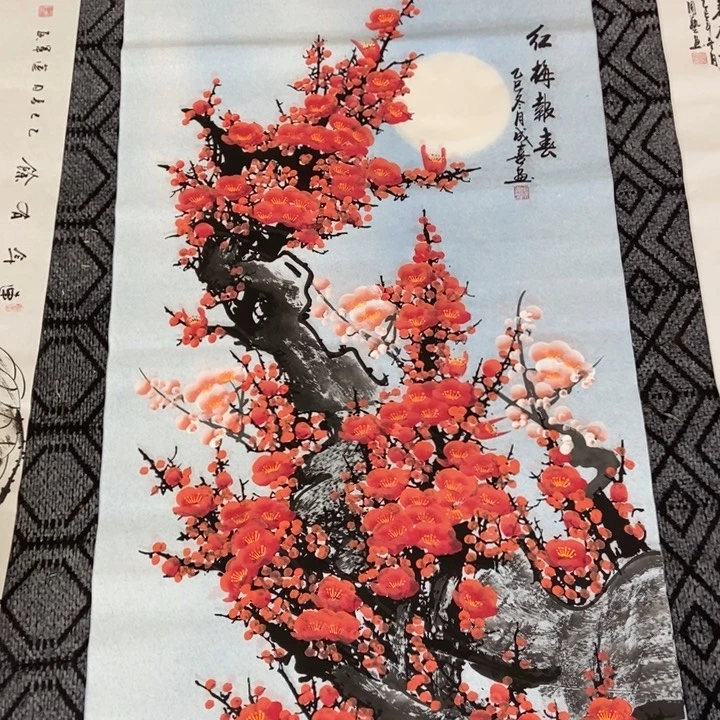 枕书斋画廊的直播间