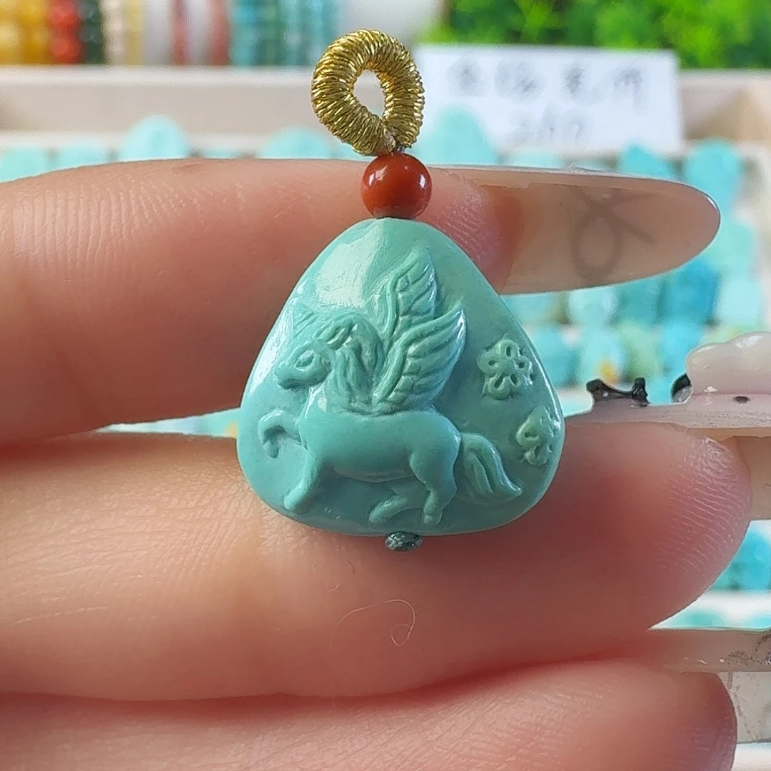 绿松石未镶嵌吊坠(不含链)