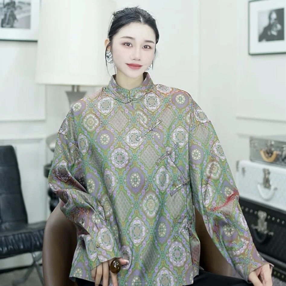 Betty Bairn【蜀锦.玉京浮光】高定桑蚕丝刺绣上衣25B-BW882