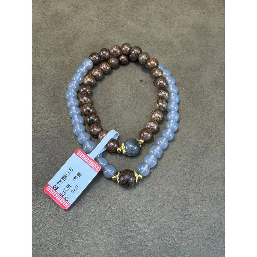 精选金丝檀手串搭配（无礼盒）A409