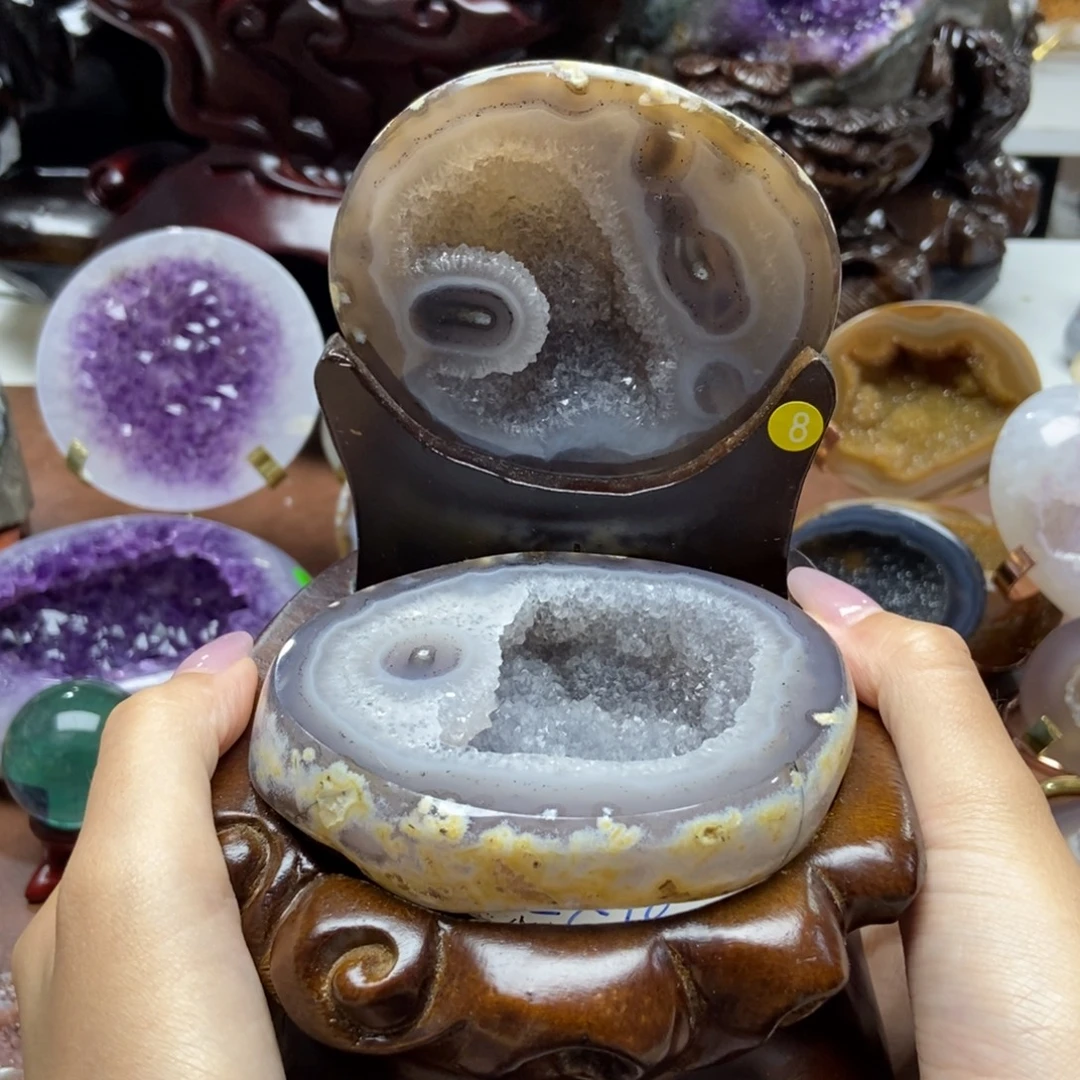 紫晶摆件未镶嵌水晶