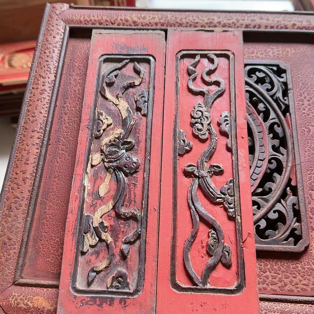 香榧木高**师老木雕花木色地板装饰