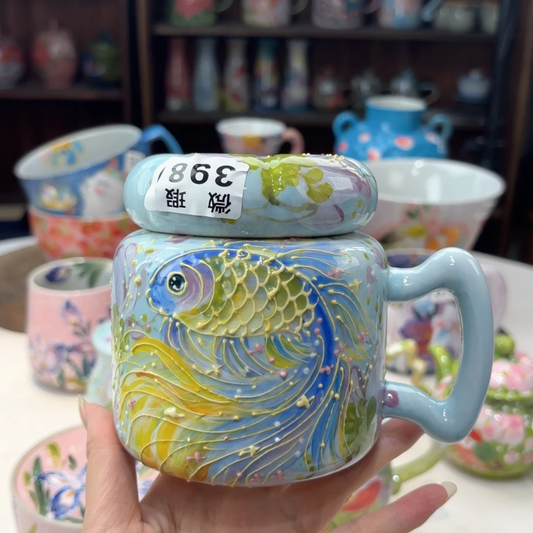 景德镇手绘高温釉下彩陶瓷茶具
