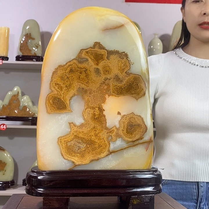 玉天然原石观赏石摆件