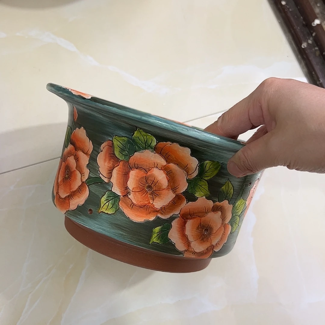 景德镇炫彩手绘口18高12.5