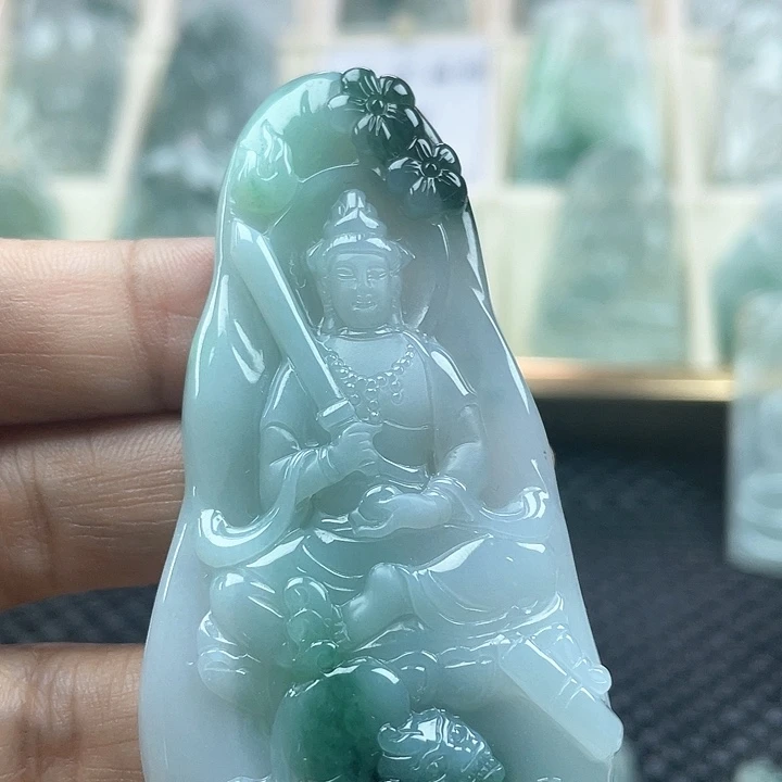 颈饰未镶嵌翡翠天然翡翠文殊