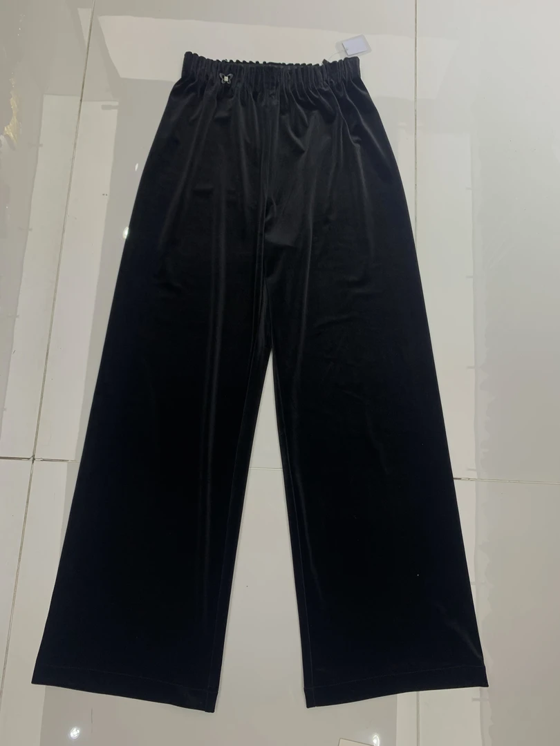 欧货新款丝绒直筒裤39183