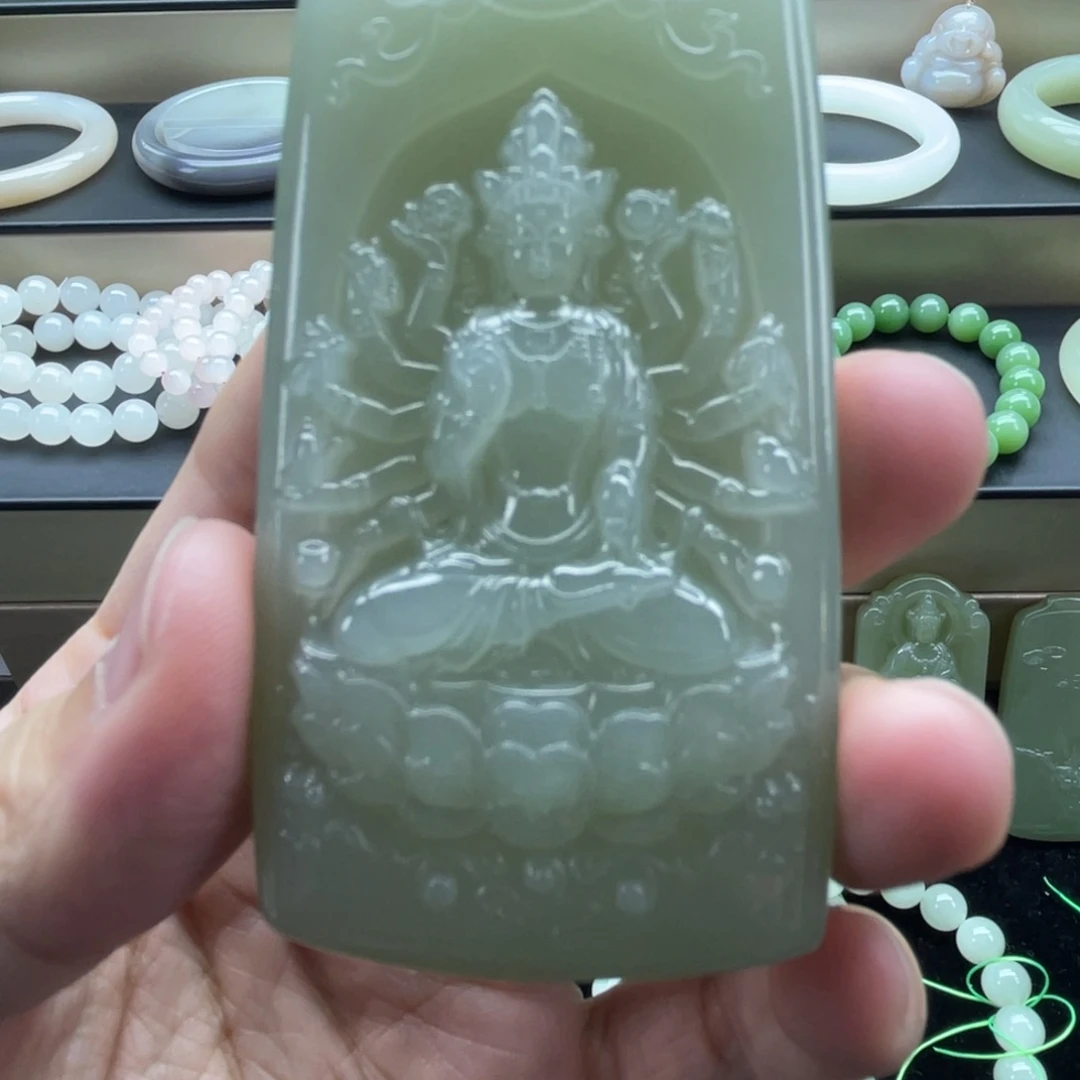 和田玉未镶嵌颈饰110