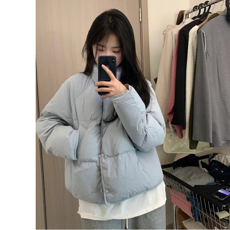 【源0005】立领反季羽绒棉服短款新款韩版小个子时尚面包服棉袄保暖