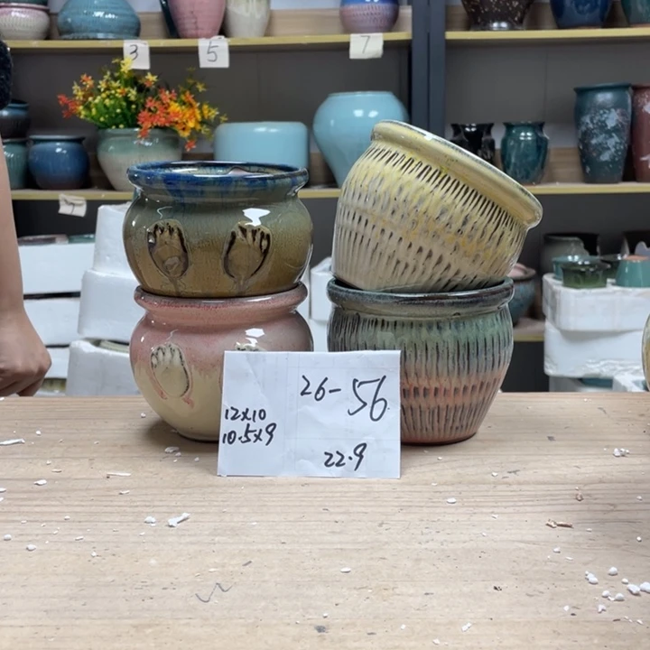 紫砂花盆多肉花盆微瑕56