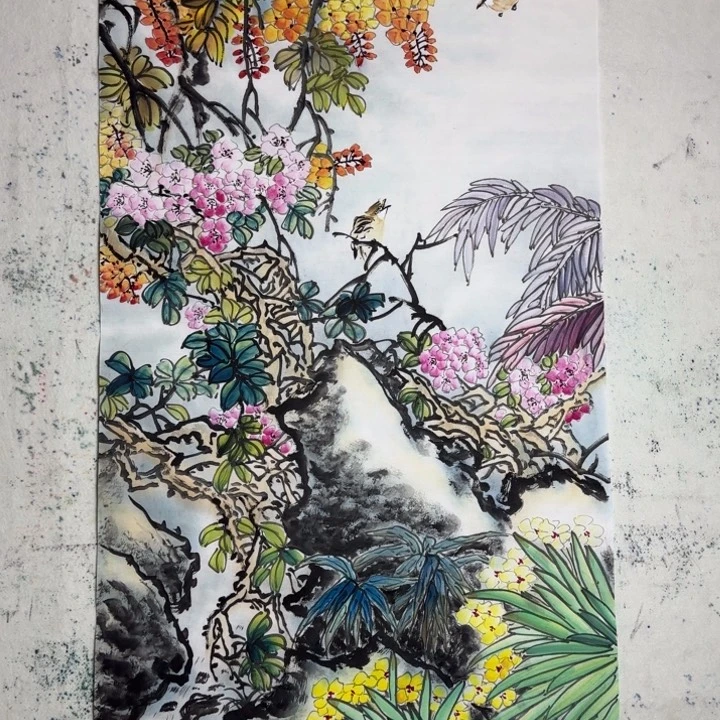 国画手绘国风国画作品