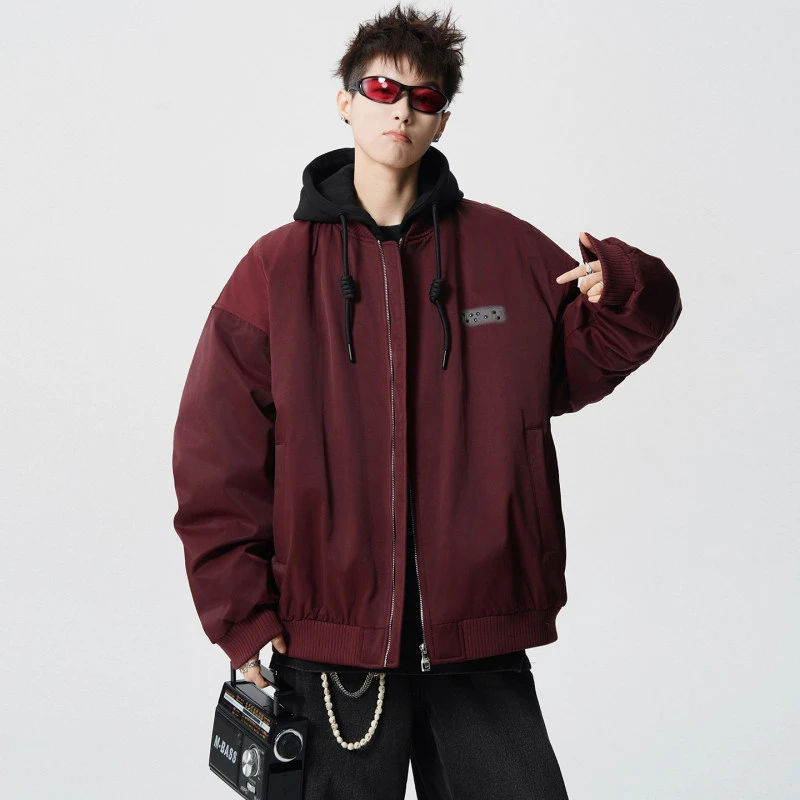 高级感可拆卸连帽羽绒服男防风短款流光机能设计感冬季保暖外套潮