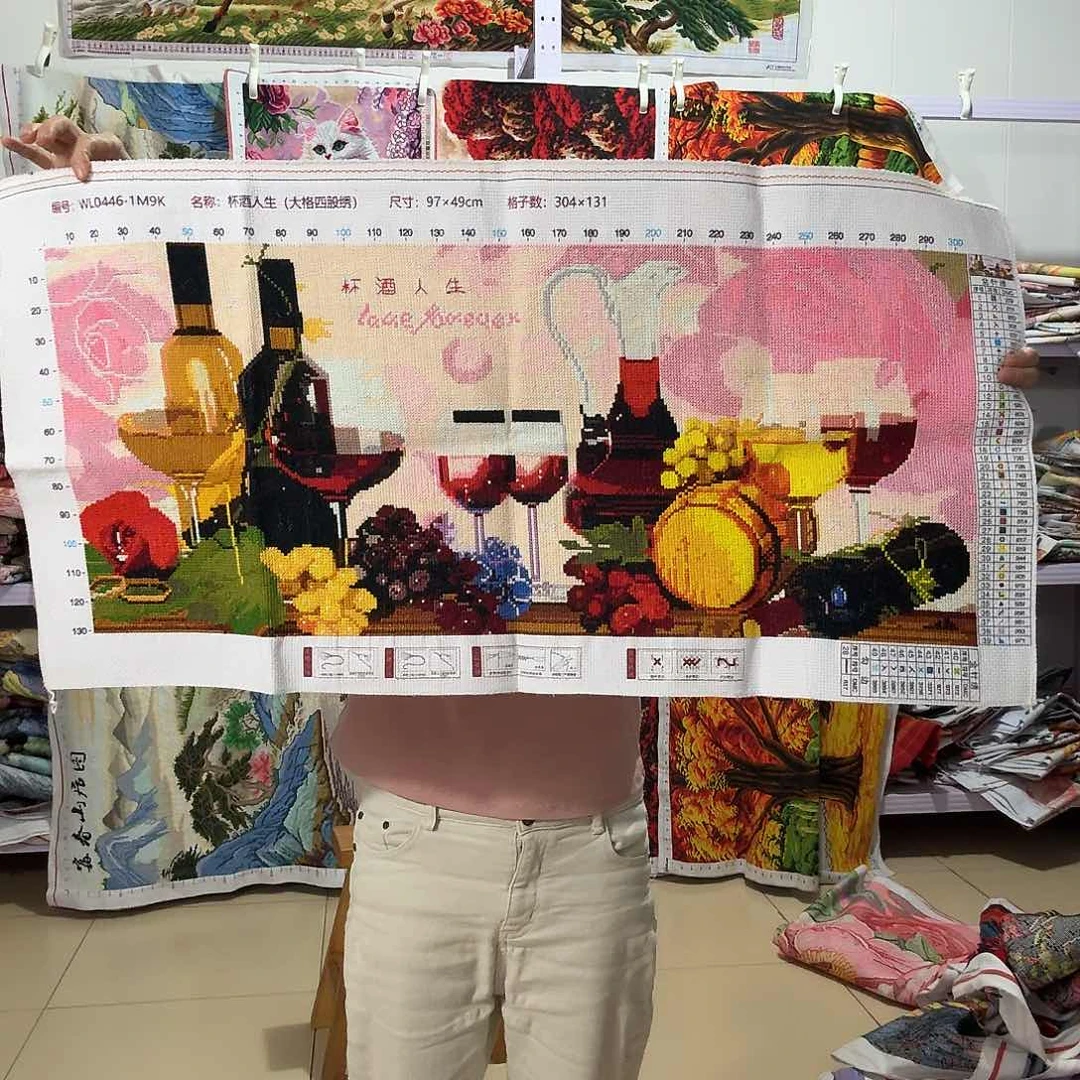 棉十字绣成品出售