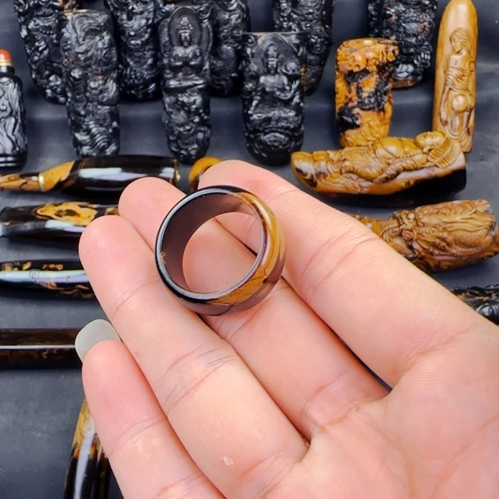 .***桑扳指戒指内径21+mm