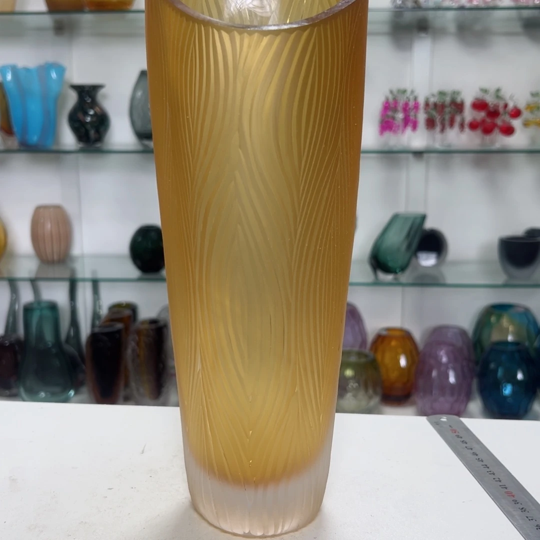 高 33 轻奢琉璃花器福利正常手工痕迹