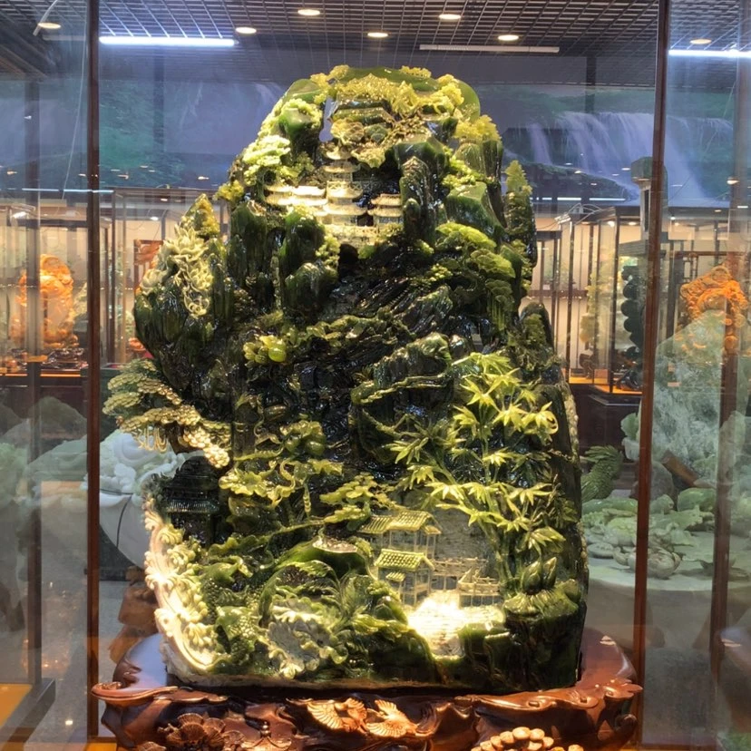 【闪购商品】未镶嵌蛇纹石玉摆件覆膜