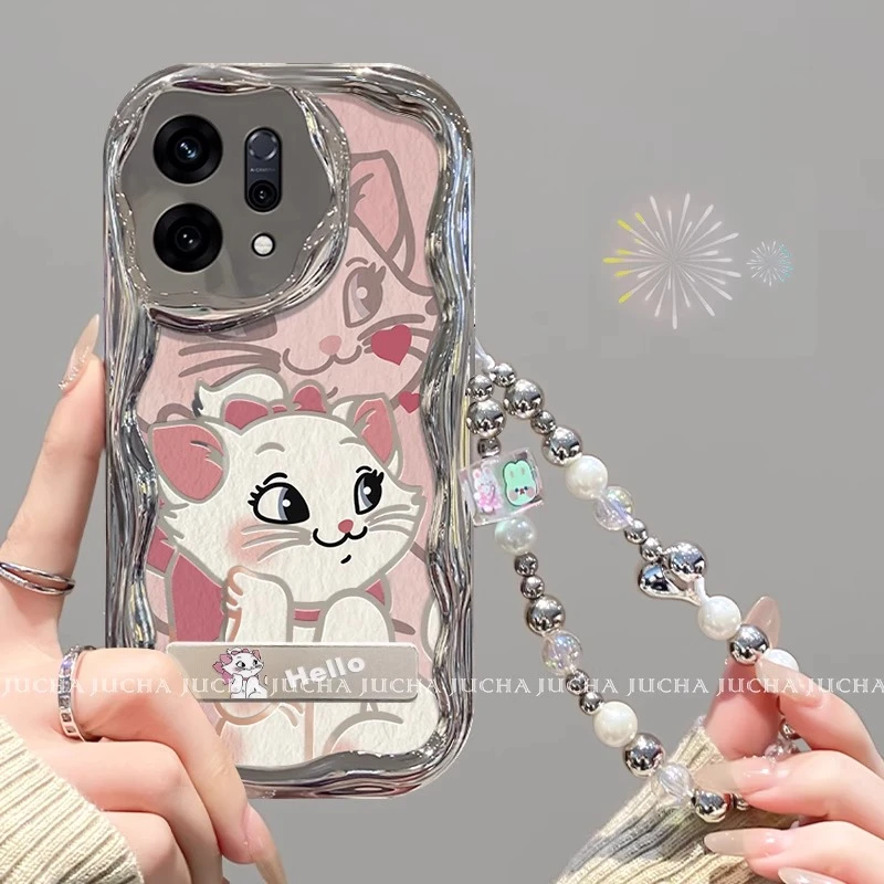 适用opporeno14手机壳新款卡通网红女reno14pro高级感带挂绳防摔