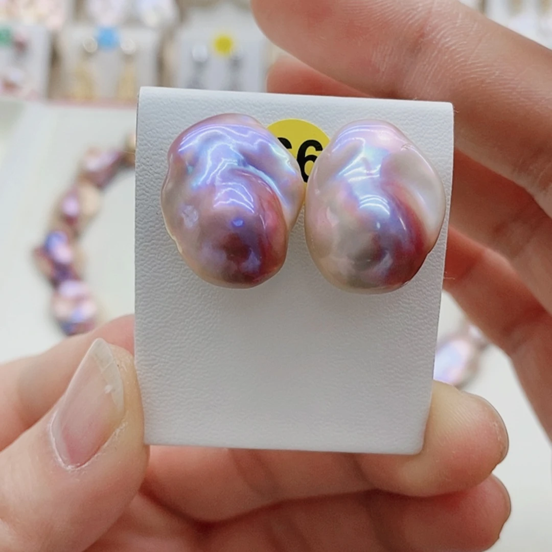 【闪购商品】淡水珍珠耳饰银S925镶嵌