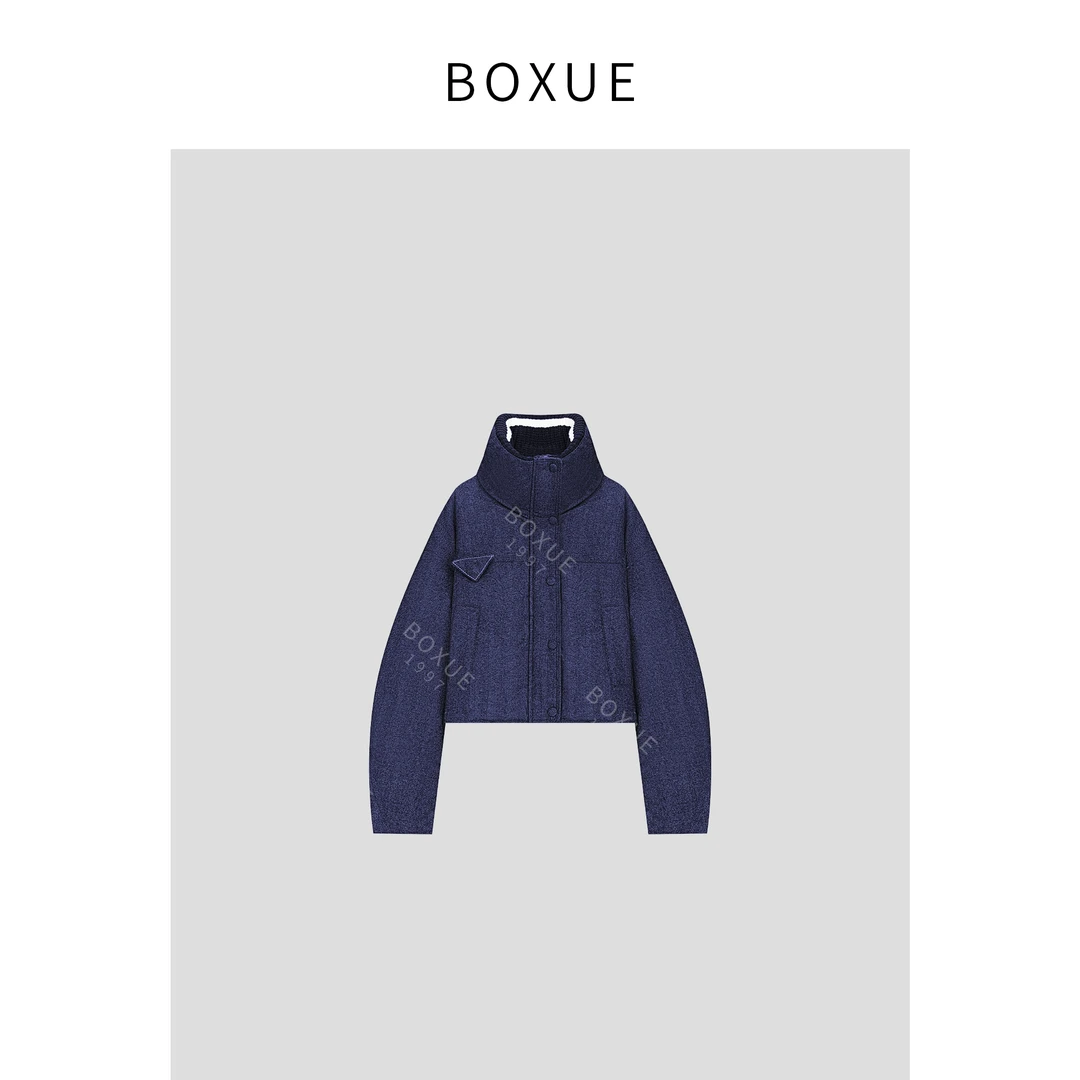 BOXUE“足迹”2024冬季新款高级90白鸭绒羽绒服 外套#241118YR540