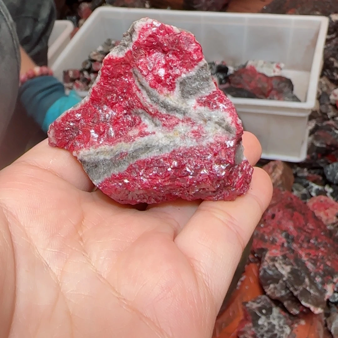 天然辰砂朱砂毛石头2