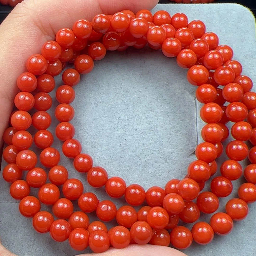 未镶嵌多圈手串南红玛瑙
