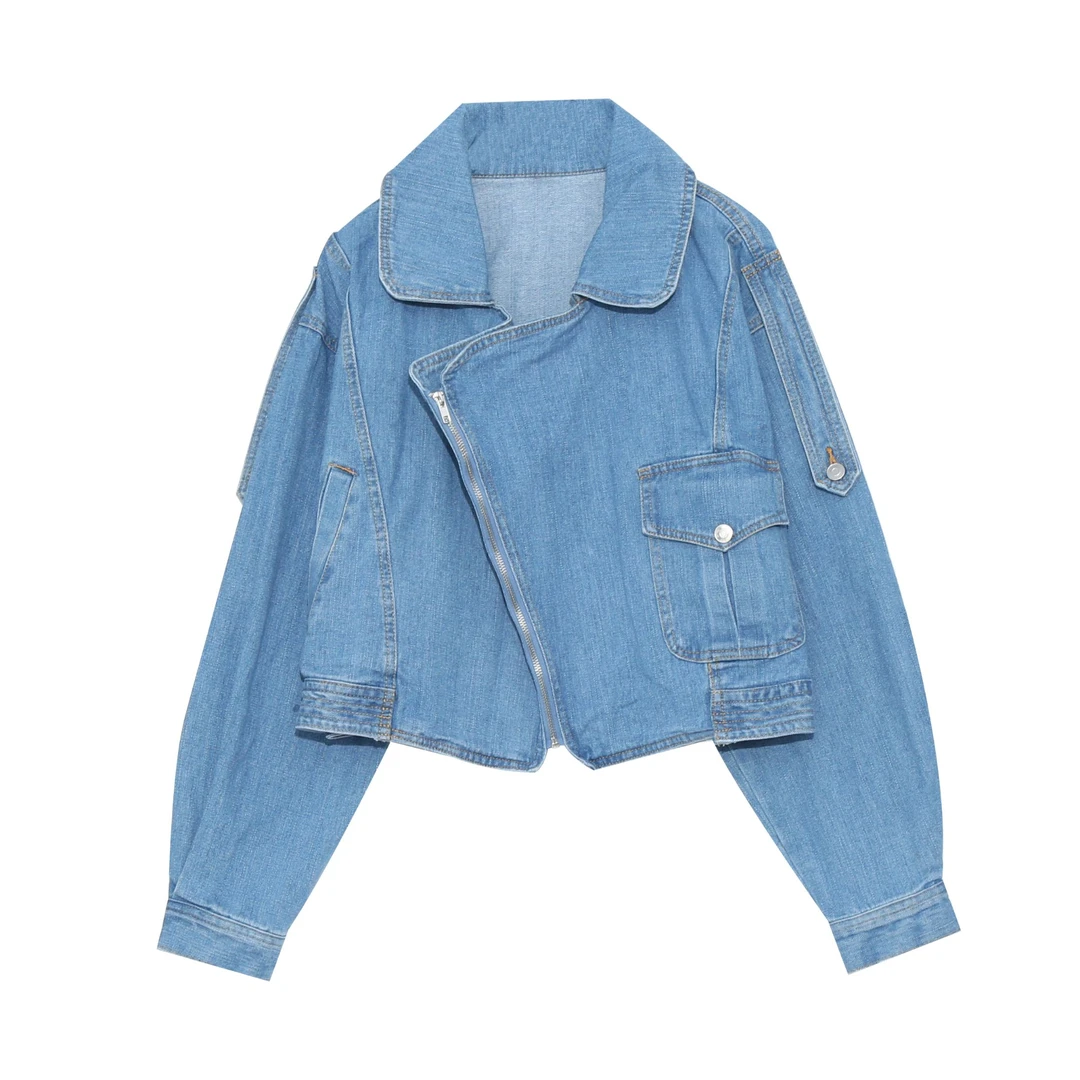 【特价FU利】胖mm韩版牛仔外套-S019