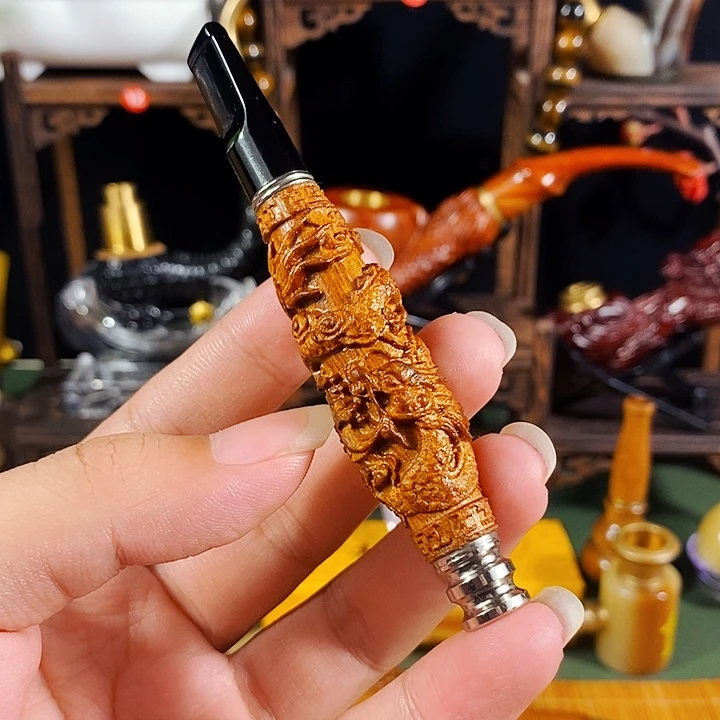 高端定制金丝楠烟嘴