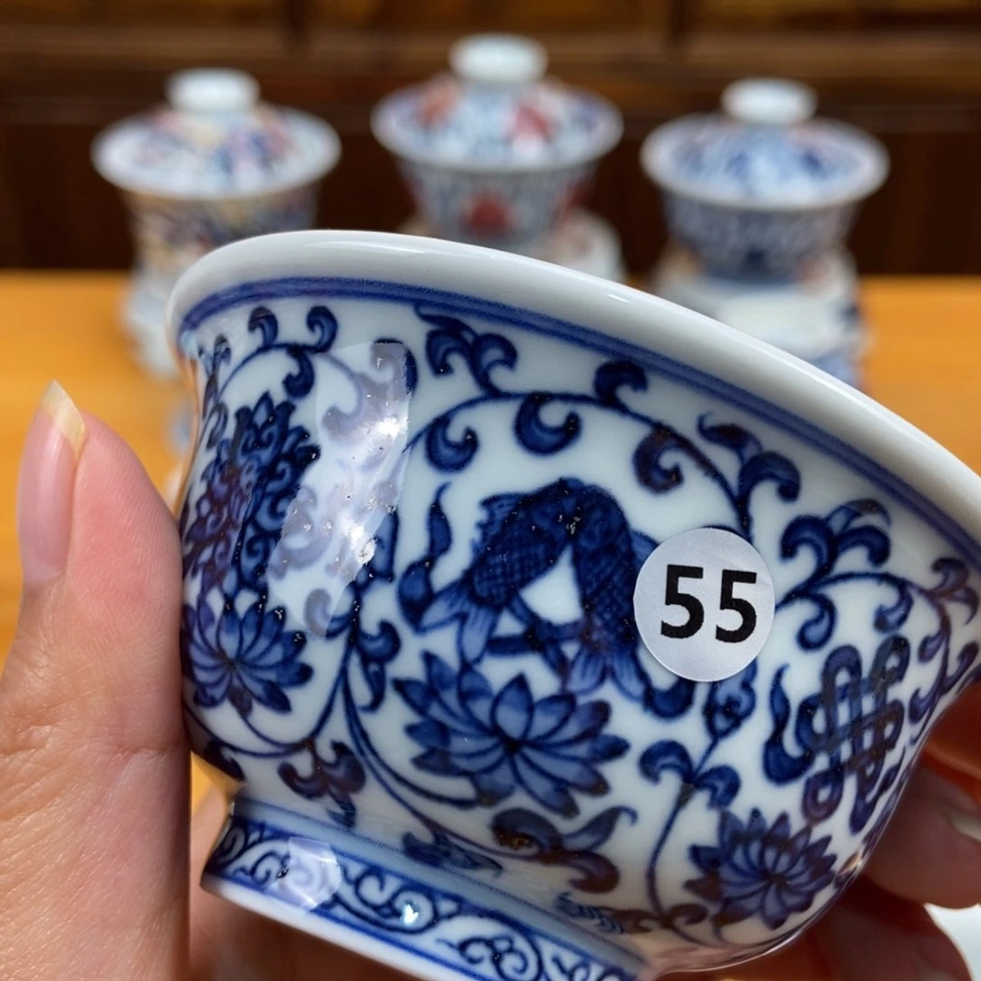手绘现代茶具非古董