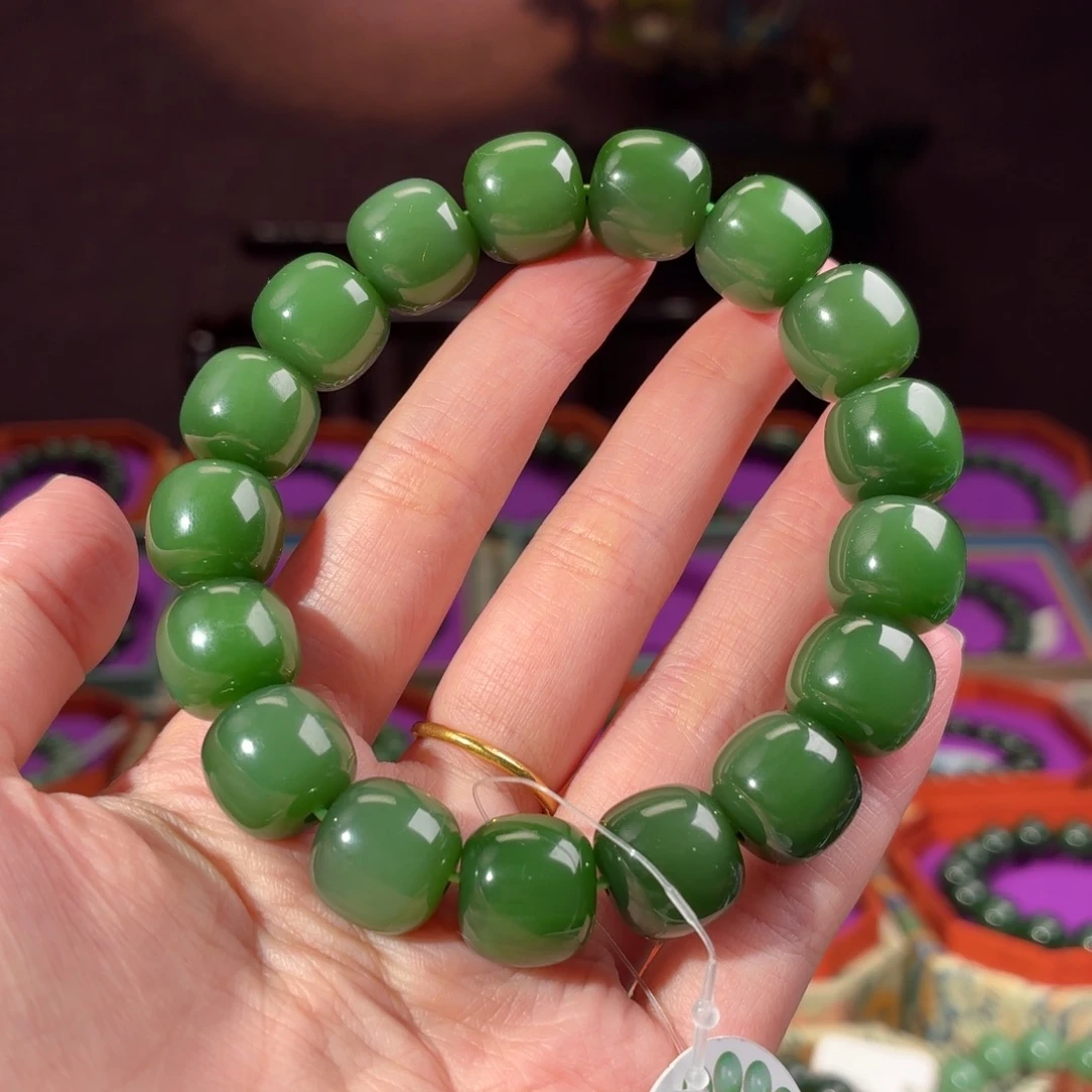 和田玉（碧玉）未镶嵌手串