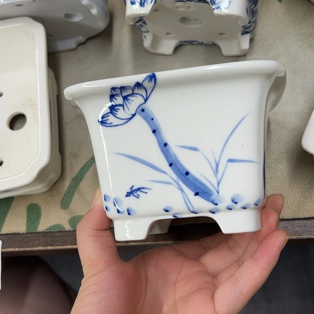 白泥花盆306号瑕疵13/9cm