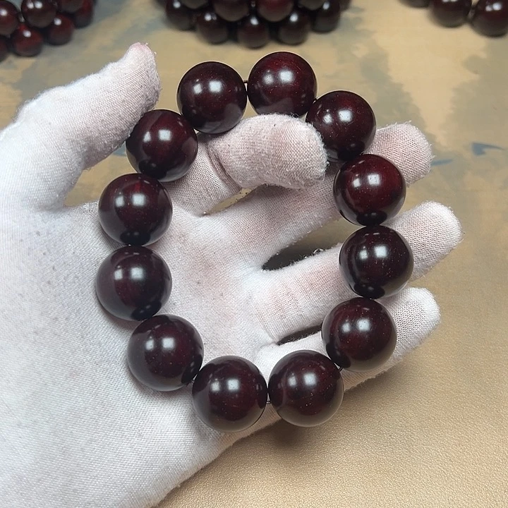 小叶紫檀手串/手链2.0✖️12颗小满金星印度小叶紫檀