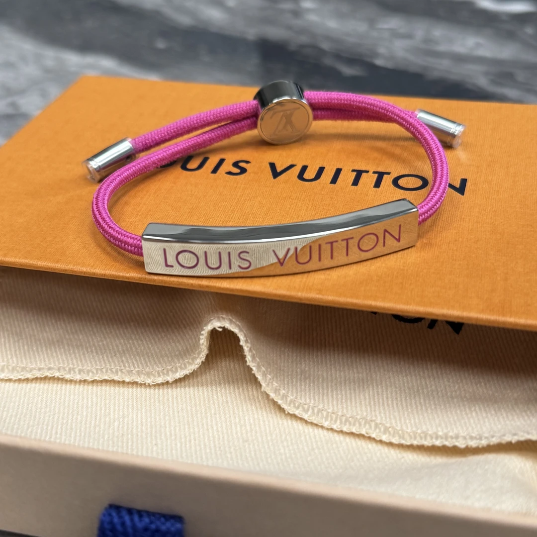 未使用 LouisVuitton/路易威登 全新粉色珐琅手链