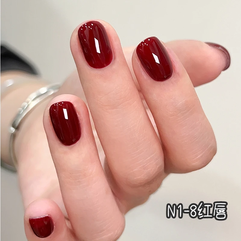 DANNY COLL/丹妮蔻车厘子红色甲油胶纯色美甲胶推荐显白脚指甲
