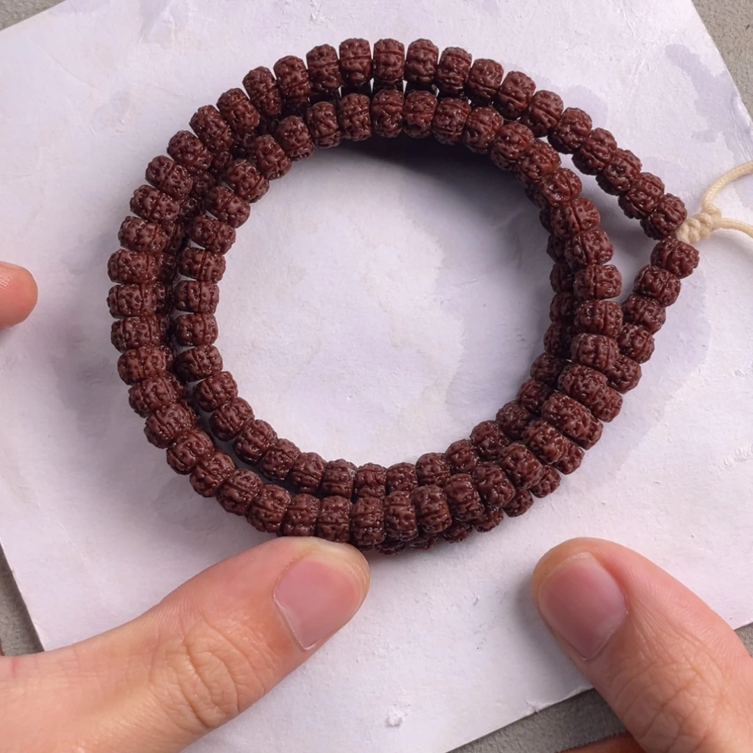 涅***槃金刚菩提吊坠藏切盘龙108尺寸7.5+