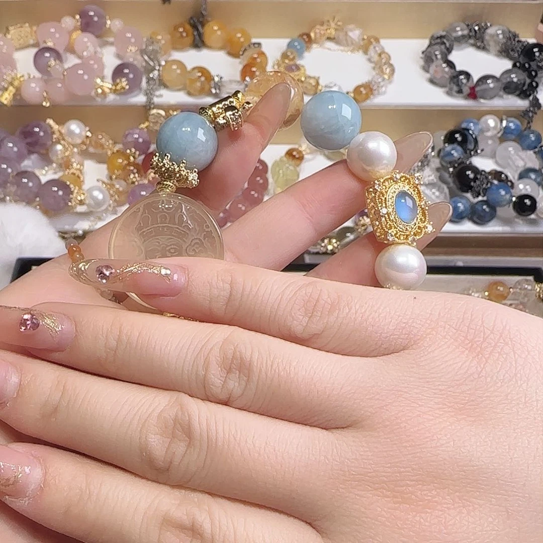 水晶手链未镶嵌梵*把