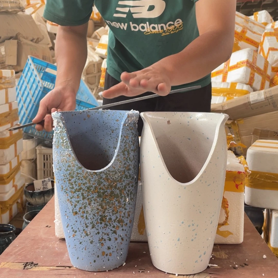 宜兴紫砂粗陶花盆