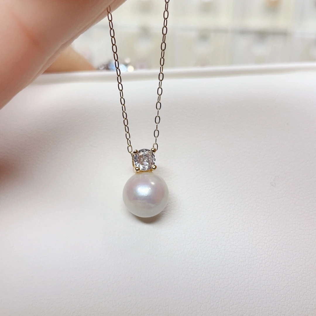 淡水珍珠吊坠(赠链)合金