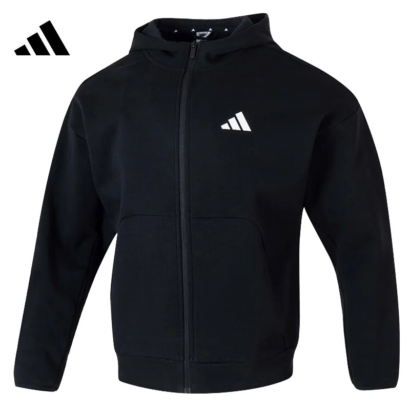 adidas阿迪达斯男子M FI SL FZ针织连帽外套JI8768