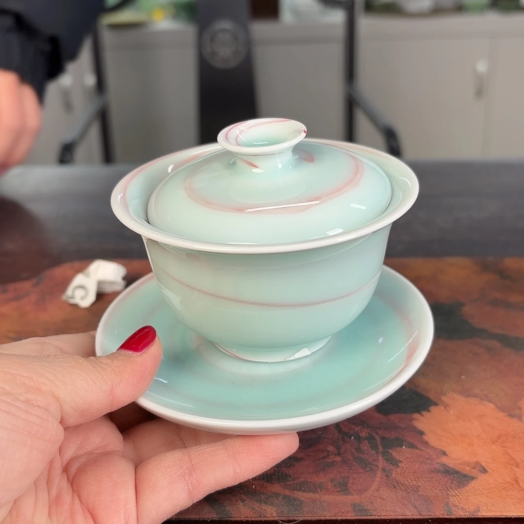 龙泉云间青瓷小米茶器