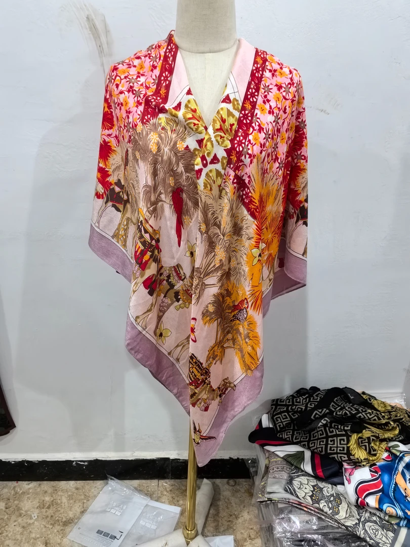 羊毛花开骆驼四季时尚百搭围巾